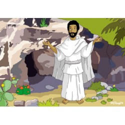 Oster-Postkarte "Der auferstandene Jesus"